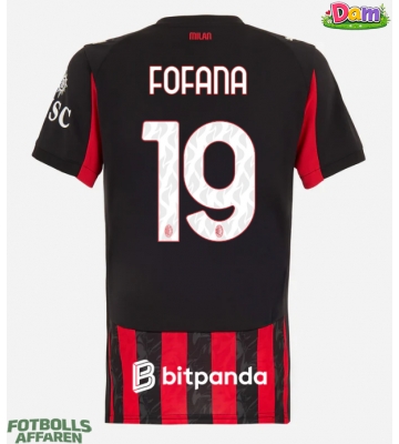 AC Milan Youssouf Fofana #19 Hemmatröja Kvinnor 2025-26 Kortärmad